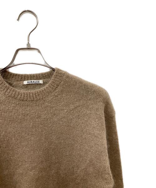 AURALEE（オーラリー）AURALEE (オーラリー) 19AW SUPER KID MOHAIR KNIT P/O ブラウンの古着・服飾アイテム