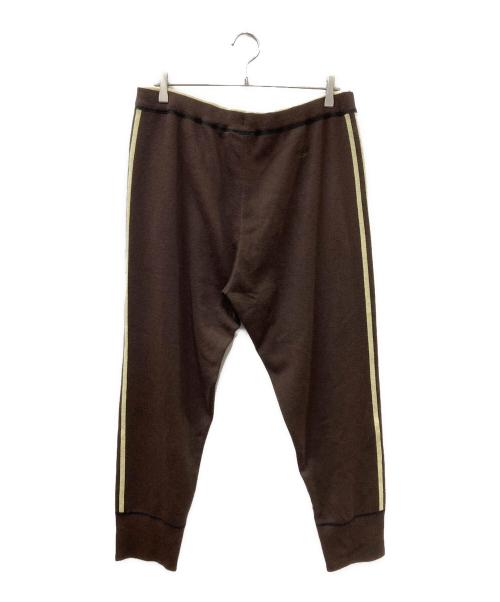 adidas（アディダス）adidas (アディダス) WALES BONNER (ウェールズボナー) Knit Pants ブラウン×ベージュ サイズ:2XLの古着・服飾アイテム
