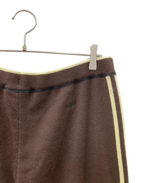 adidas（アディダス）adidas (アディダス) WALES BONNER (ウェールズボナー) Knit Pants ブラウン×ベージュ サイズ:2XLの古着・服飾アイテム