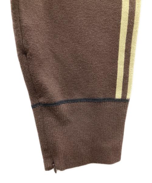 adidas（アディダス）adidas (アディダス) WALES BONNER (ウェールズボナー) Knit Pants ブラウン×ベージュ サイズ:2XLの古着・服飾アイテム