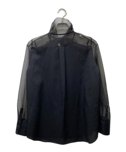 AEWEN MATOPH（イウエン マトフ）AEWEN MATOPH (イウエン マトフ) オーガンジー ボウタイ ブラウス ブラック サイズ:38の古着・服飾アイテム