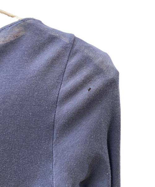 AURALEE（オーラリー）AURALEE (オーラリー) HIGH GAUGE SHEER RIB BOAT NECK ネイビー サイズ:1の古着・服飾アイテム