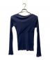 AURALEE（オーラリー）の古着「HIGH GAUGE SHEER RIB BOAT NECK」｜ネイビー