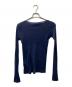 AURALEE (オーラリー) HIGH GAUGE SHEER RIB BOAT NECK ネイビー サイズ:1：5000円