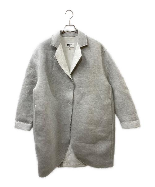 MM6 Maison Margiela（エムエムシックスメゾンマルジェラ）MM6 Maison Margiela (エムエムシックスメゾンマルジェラ) ボンディングロングコート グレー サイズ:Sの古着・服飾アイテム