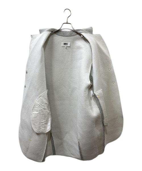 MM6 Maison Margiela（エムエムシックスメゾンマルジェラ）MM6 Maison Margiela (エムエムシックスメゾンマルジェラ) ボンディングロングコート グレー サイズ:Sの古着・服飾アイテム