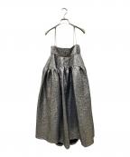 MAISON SPECIALメゾンスペシャル）の古着「2way Multi Fabric Volume Onepiece」｜シルバー