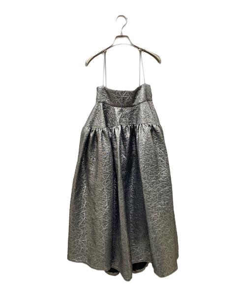 MAISON SPECIAL（メゾンスペシャル）MAISON SPECIAL (メゾンスペシャル) 2way Multi Fabric Volume Onepiece シルバー サイズ:SIZE 36の古着・服飾アイテム