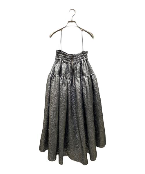 MAISON SPECIAL（メゾンスペシャル）MAISON SPECIAL (メゾンスペシャル) 2way Multi Fabric Volume Onepiece シルバー サイズ:SIZE 36の古着・服飾アイテム