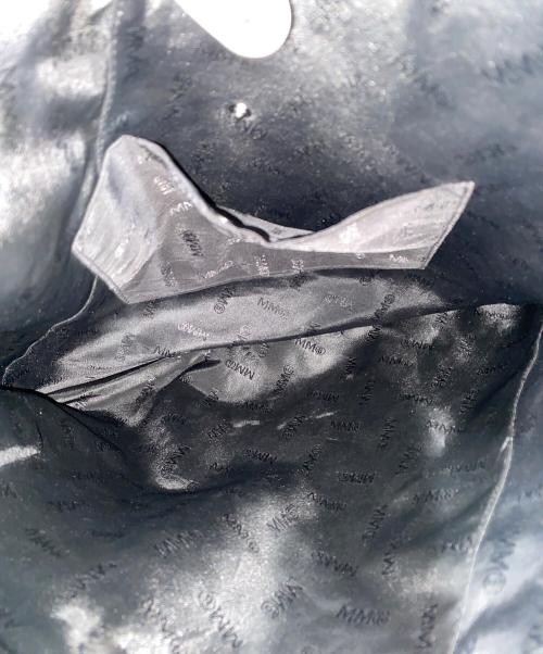 MM6 Maison Margiela（エムエムシックスメゾンマルジェラ）MM6 Maison Margiela (エムエムシックスメゾンマルジェラ) ィストーテッド チェックプリント クラシック Japaneseバッグ ホワイト×ブラック サイズ:OneSizeの古着・服飾アイテム