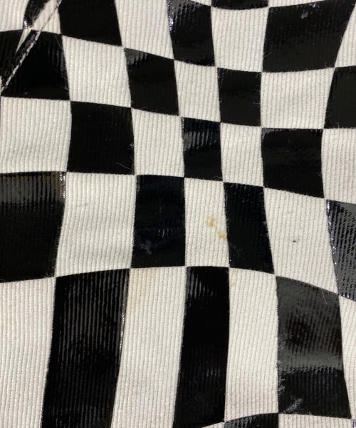 MM6 Maison Margiela（エムエムシックスメゾンマルジェラ）MM6 Maison Margiela (エムエムシックスメゾンマルジェラ) ィストーテッド チェックプリント クラシック Japaneseバッグ ホワイト×ブラック サイズ:OneSizeの古着・服飾アイテム