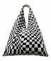 MM6 Maison Margiela (エムエムシックスメゾンマルジェラ) ィストーテッド チェックプリント クラシック Japaneseバッグ ホワイト×ブラック サイズ:OneSize：14000円