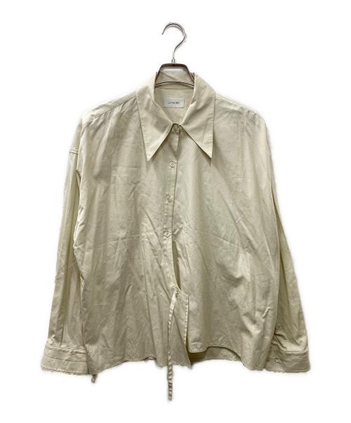 LEMAIRE（ルメール）LEMAIRE (ルメール) COTTON POPLIN TWISTED SHIRT シャツ ベージュ サイズ:36の古着・服飾アイテム