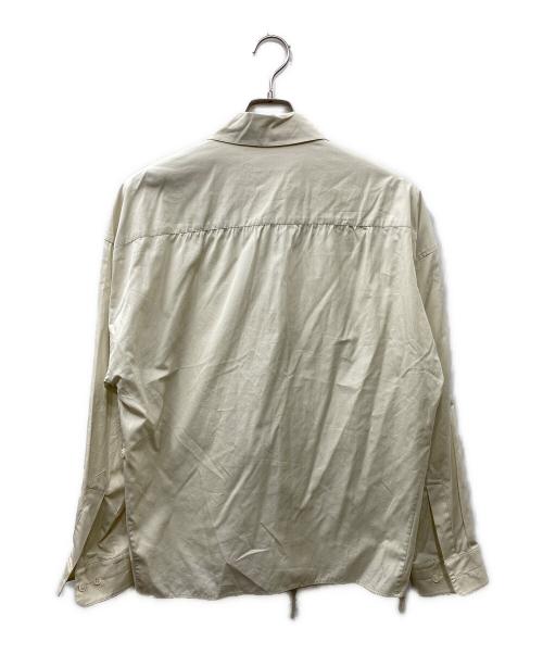 LEMAIRE（ルメール）LEMAIRE (ルメール) COTTON POPLIN TWISTED SHIRT シャツ ベージュ サイズ:36の古着・服飾アイテム
