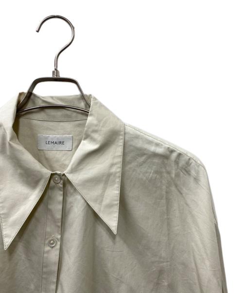 LEMAIRE（ルメール）LEMAIRE (ルメール) COTTON POPLIN TWISTED SHIRT シャツ ベージュ サイズ:36の古着・服飾アイテム