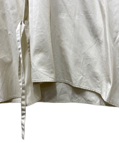 LEMAIRE（ルメール）LEMAIRE (ルメール) COTTON POPLIN TWISTED SHIRT シャツ ベージュ サイズ:36の古着・服飾アイテム