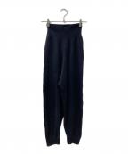 nagonstansナゴンスタンス）の古着「テーパードニットパンツ」｜ネイビー