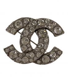 CHANEL（シャネル）の古着「ラインストーン ココマークブローチ」｜シルバー