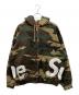 Supreme（シュプリーム）の古着「25ss Big Logo Zip Up Hooded Sweatshirt」｜グリーン×ブラウン