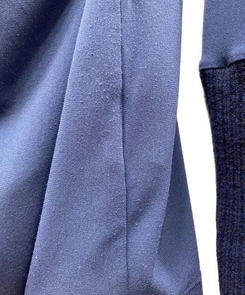 MM6 Maison Margiela（エムエムシックスメゾンマルジェラ）MM6 Maison Margiela (エムエムシックスメゾンマルジェラ) リブカラーカーディガン ネイビー サイズ:Mの古着・服飾アイテム
