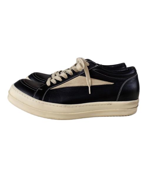 RICK OWENS（リックオウエンス）RICK OWENS (リックオウエンス) VINTAGE SNEAKS ローカットスニーカー ブラック サイズ:41の古着・服飾アイテム