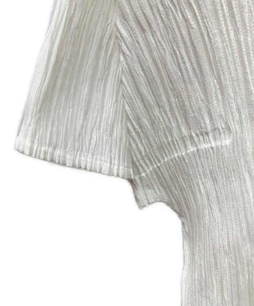PLEATS PLEASE（プリーツプリーズ）PLEATS PLEASE (プリーツプリーズ) プリーツ半袖カットソー ホワイト サイズ:3の古着・服飾アイテム