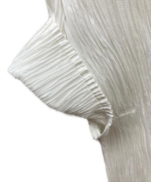 PLEATS PLEASE（プリーツプリーズ）PLEATS PLEASE (プリーツプリーズ) プリーツ半袖カットソー ホワイト サイズ:3の古着・服飾アイテム