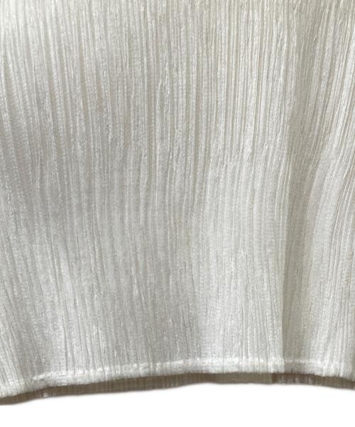 PLEATS PLEASE（プリーツプリーズ）PLEATS PLEASE (プリーツプリーズ) プリーツ半袖カットソー ホワイト サイズ:3の古着・服飾アイテム