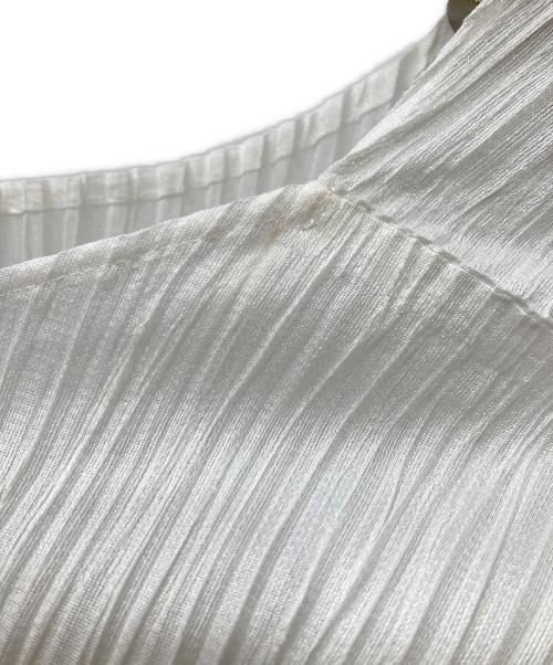PLEATS PLEASE（プリーツプリーズ）PLEATS PLEASE (プリーツプリーズ) プリーツ半袖カットソー ホワイト サイズ:3の古着・服飾アイテム