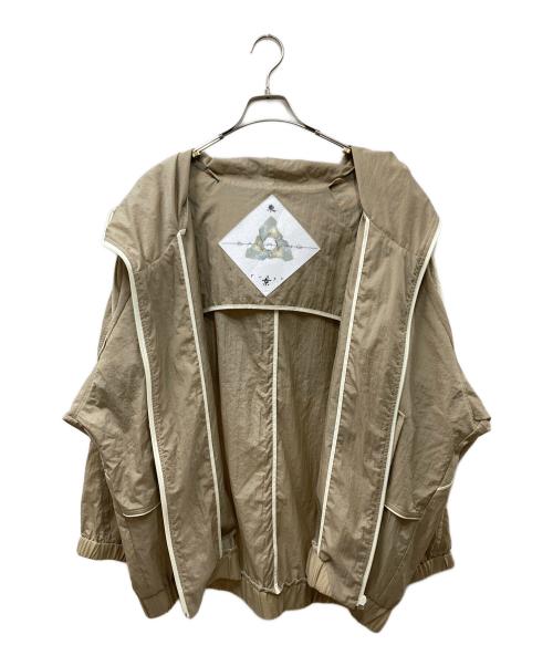 BALMUNG（バルムング）BALMUNG (バルムング) 重ねハイネックビッグパーカー ベージュ サイズ:不明（タグなし）の古着・服飾アイテム