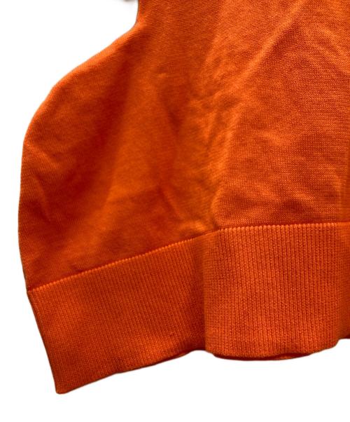 ENFOLD（エンフォルド）ENFOLD (エンフォルド) WAVE DRAPE CARDIGAN カーディガン オレンジ サイズ:38 未使用品の古着・服飾アイテム