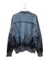 DIESEL (ディーゼル) M-RODI モヘアニットカーディガン ブルー×ブラック サイズ:SIZE L：17000円