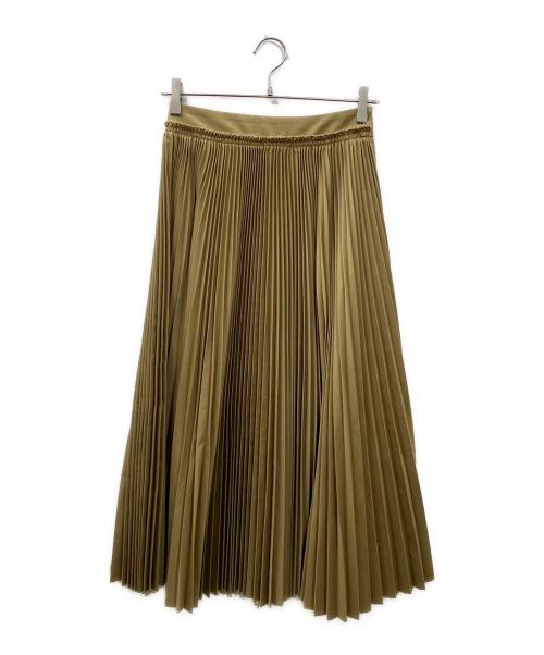 YLEVE（イレーヴ）YLEVE (イレーヴ) チノアコーディオンプリーツスカート ベージュの古着・服飾アイテム