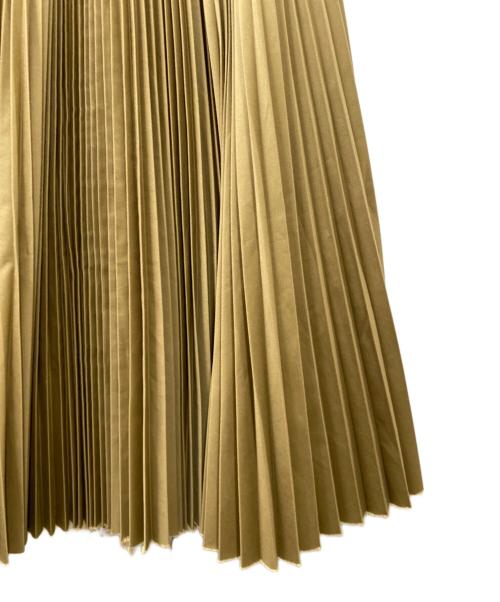 YLEVE（イレーヴ）YLEVE (イレーヴ) チノアコーディオンプリーツスカート ベージュの古着・服飾アイテム