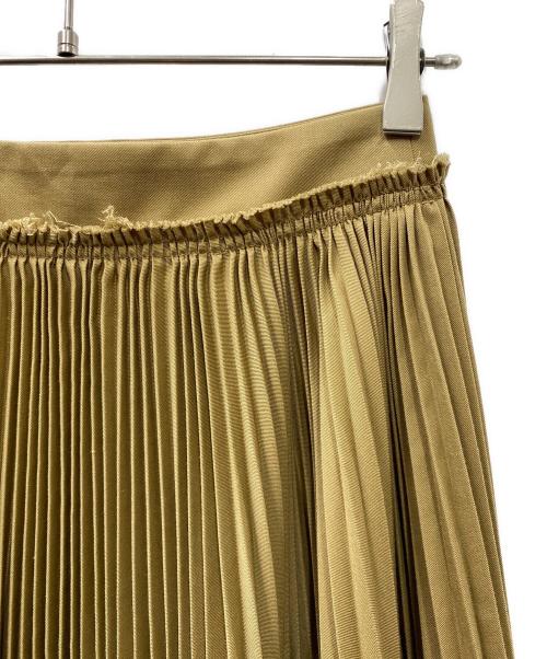 YLEVE（イレーヴ）YLEVE (イレーヴ) チノアコーディオンプリーツスカート ベージュの古着・服飾アイテム