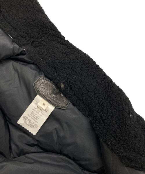 RockyMountainFeatherBed（ロッキーマウンテンフェザーベッド）RockyMountainFeatherBed (ロッキーマウンテンフェザーベッド) CHRISTY VEST レザーヨークダウンベスト ブラック サイズ:38の古着・服飾アイテム