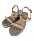 Christian Louboutinクリスチャン・ルブタン）の古着「スタッズサンダル」｜マルチカラー