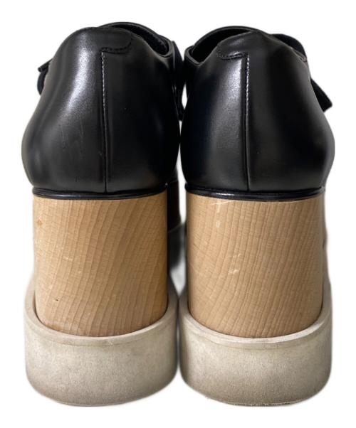 STELLA McCARTNEY（ステラマッカートニー）STELLA McCARTNEY (ステラマッカートニー) 厚底レザーシューズ ブラック×ベージュ サイズ:37の古着・服飾アイテム
