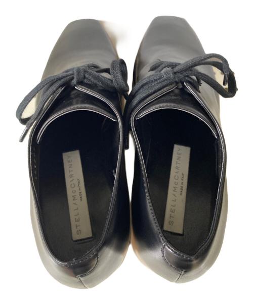 STELLA McCARTNEY（ステラマッカートニー）STELLA McCARTNEY (ステラマッカートニー) 厚底レザーシューズ ブラック×ベージュ サイズ:37の古着・服飾アイテム