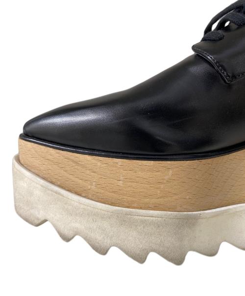 STELLA McCARTNEY（ステラマッカートニー）STELLA McCARTNEY (ステラマッカートニー) 厚底レザーシューズ ブラック×ベージュ サイズ:37の古着・服飾アイテム