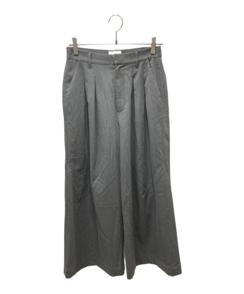 CAMPHOR WOOD（カンファーウッド）Camphor Wood (カンファーウッド) 2tuck super baggy slacks グレー サイズ:Sの古着・服飾アイテム