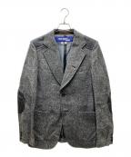 COMME des GARCONS JUNYA WATANABE MANコム デ ギャルソン ジュンヤ ワタナベ マン）の古着「ウール混 エルボーパッチ テーラードジャケット」｜グレー