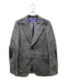 COMME des GARCONS JUNYA WATANABE MAN（コム デ ギャルソン ジュンヤ ワタナベ マン）の古着「ウール混 エルボーパッチ テーラードジャケット」｜グレー