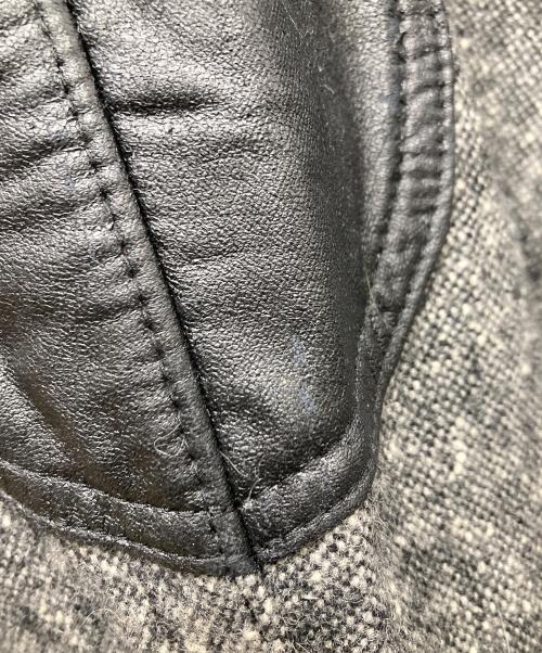 COMME des GARCONS JUNYA WATANABE MAN（コム デ ギャルソン ジュンヤ ワタナベ マン）COMME des GARCONS JUNYA WATANABE MAN (コム デ ギャルソン ジュンヤ ワタナベ マン) ウール混 エルボーパッチ テーラードジャケット グレー サイズ:SIZE Lの古着・服飾アイテム