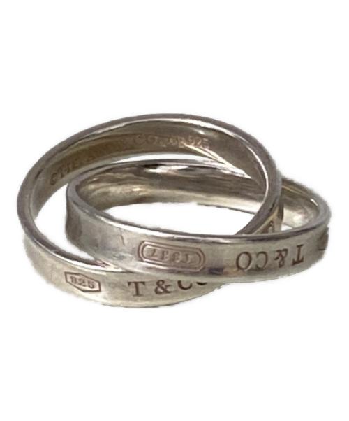 TIFFANY & Co.（ティファニー アンド コー）Tiffany & Co. (ティファニー) 1837 インターロッキング リング 2連 シルバー サイズ:11号の古着・服飾アイテム