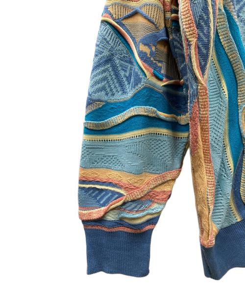 missoni sports（ミッソーニスポーツ）missoni sports (ミッソーニスポーツ) 3Dニット ブルー×ベージュ サイズ:不明(表記無)の古着・服飾アイテム