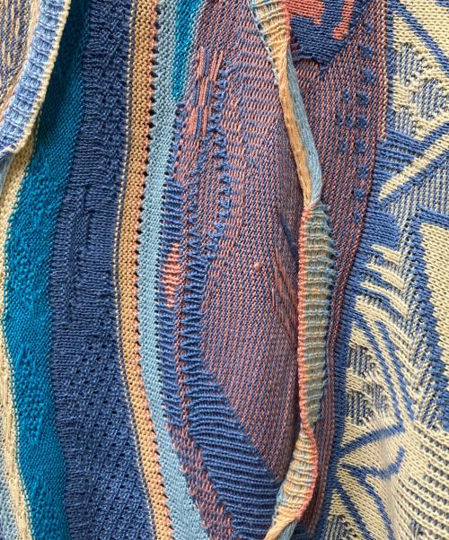 missoni sports（ミッソーニスポーツ）missoni sports (ミッソーニスポーツ) 3Dニット ブルー×ベージュ サイズ:不明(表記無)の古着・服飾アイテム