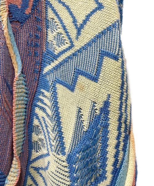 missoni sports（ミッソーニスポーツ）missoni sports (ミッソーニスポーツ) 3Dニット ブルー×ベージュ サイズ:不明(表記無)の古着・服飾アイテム