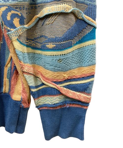 missoni sports（ミッソーニスポーツ）missoni sports (ミッソーニスポーツ) 3Dニット ブルー×ベージュ サイズ:不明(表記無)の古着・服飾アイテム