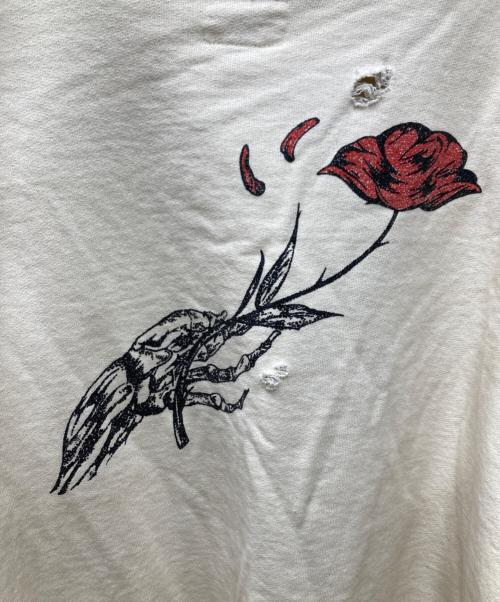 KAMIYA（カミヤ）KAMIYA (カミヤ) BORO COTTON KNIT PULLOVER パーカー アイボリー サイズ:Ｌの古着・服飾アイテム